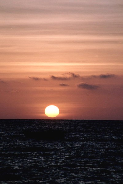 mexico puerto vallarta sunset on los Muertos beach